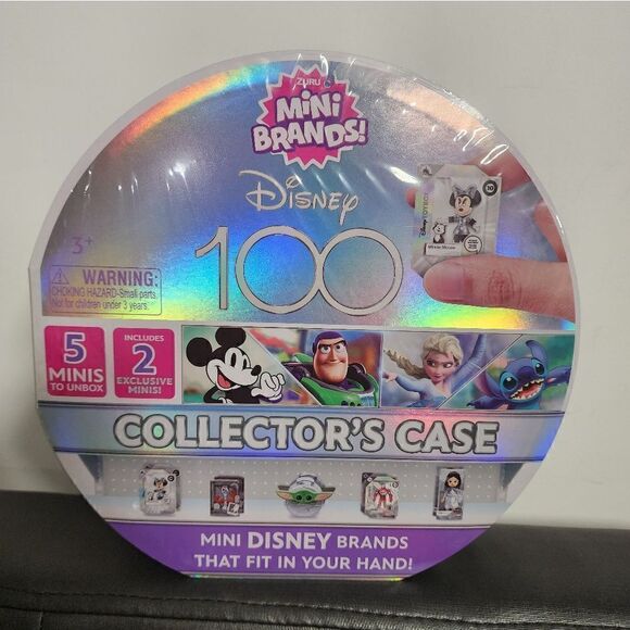 Mini Brands Exclusive Disney 100 Platinum Collectors Case Zuru  5 Minis - Picture 1 of 4